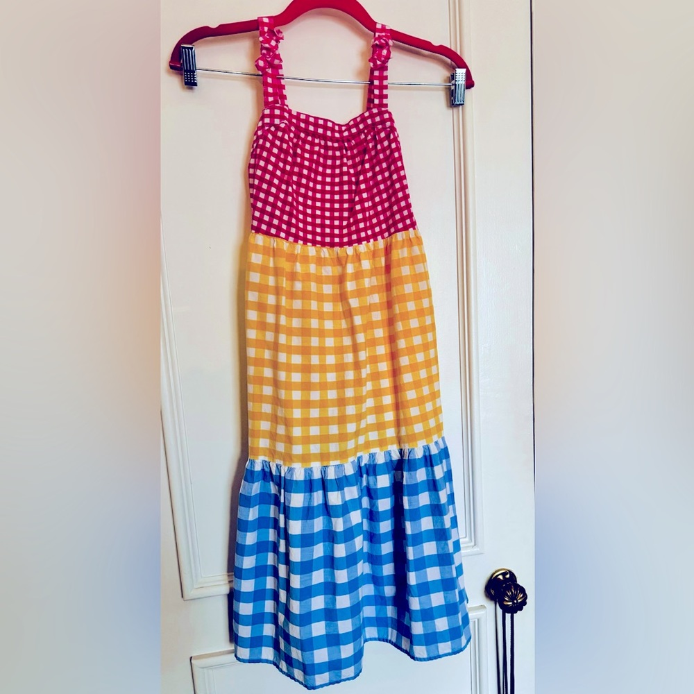Wonder Nation Gurl’s Cotton Gingham Print Sundress - EUC